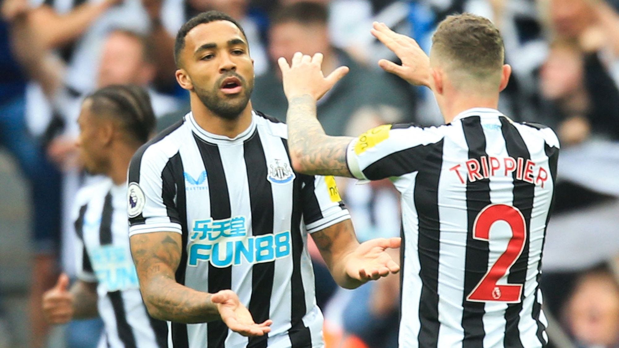 Wilson and Trippier celebrate