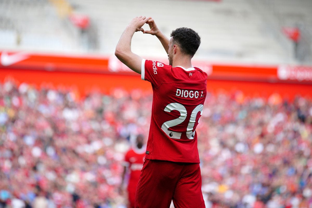 Diogo Jota celebrating