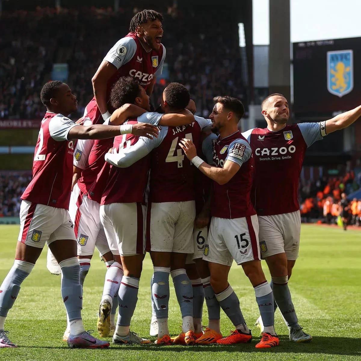 AVL players celebrating