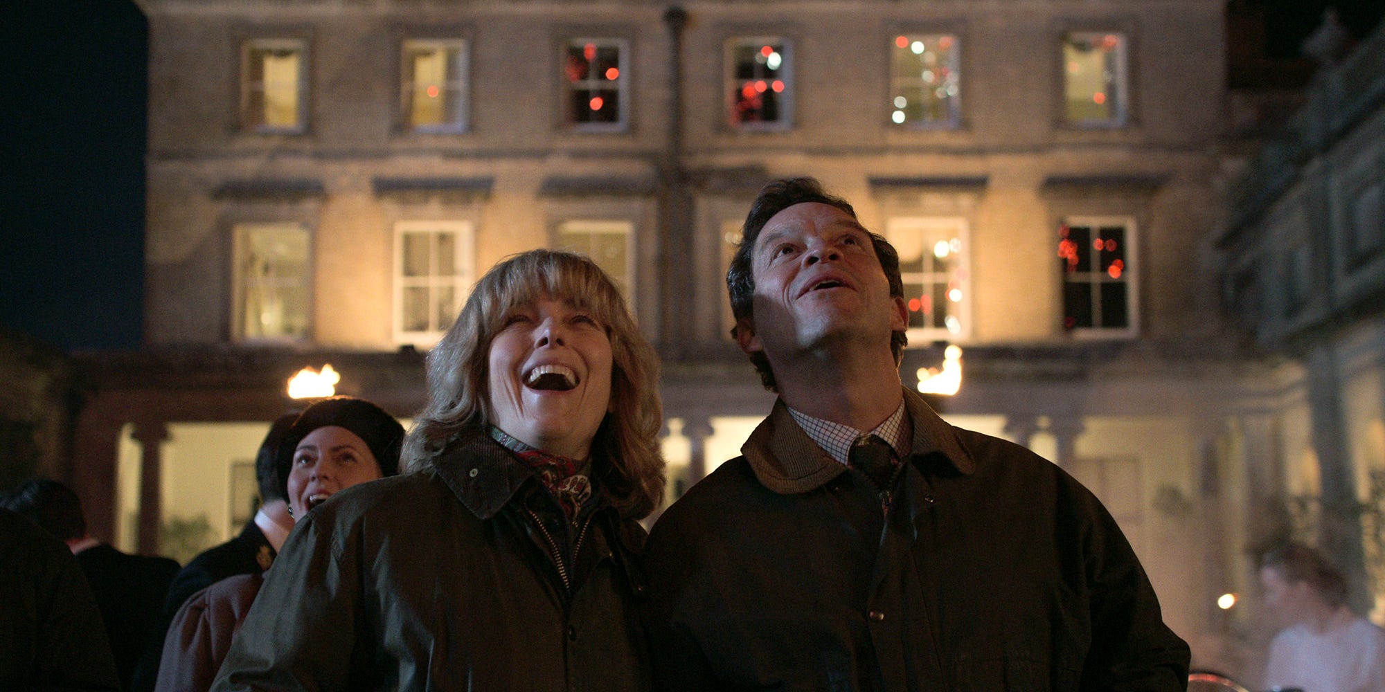 Prince Charles and Camilla on Guy Fawkes night enjoying the fireworks