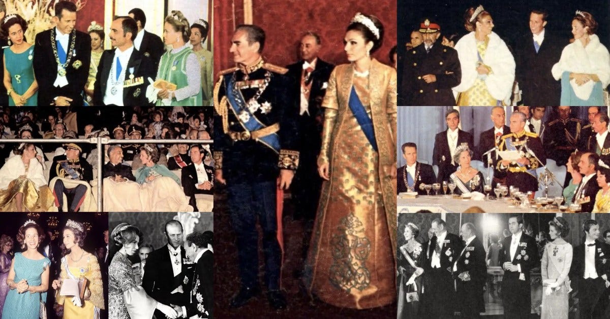 The 1971 Persepolis celebrations were graced with Royalty, with the attendance of Prince Philip, the Duke of Edinburgh, and Princess Grace Kelly of Monaco