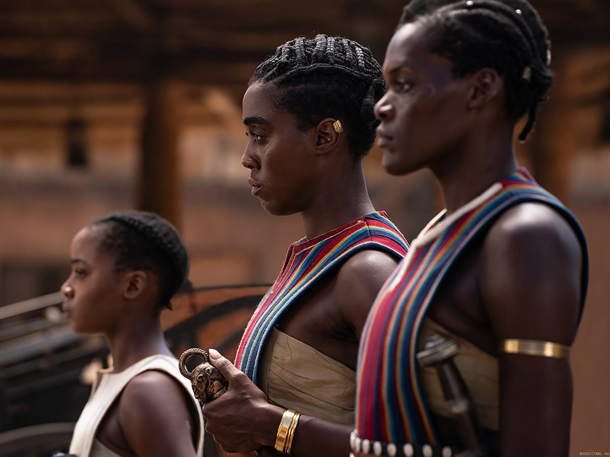 Amenza, Izogie, and Nawi in the Woman King