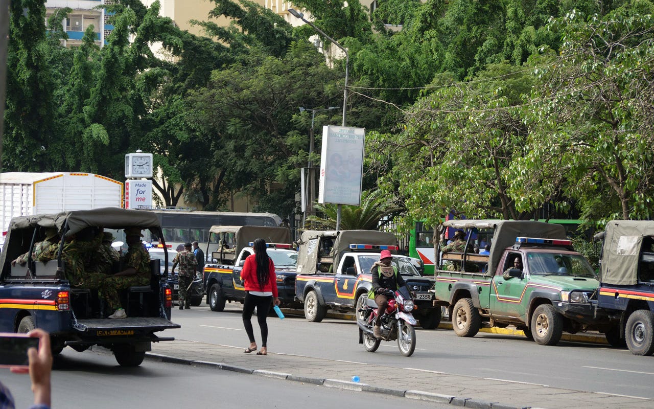 Heavy police presence in Nairobi and elsewhere in the country on the days slated for Maandamano