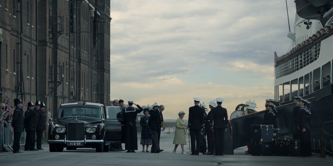 The Queen visits the Royal Yacht Britannia one last time before she is decommissioned