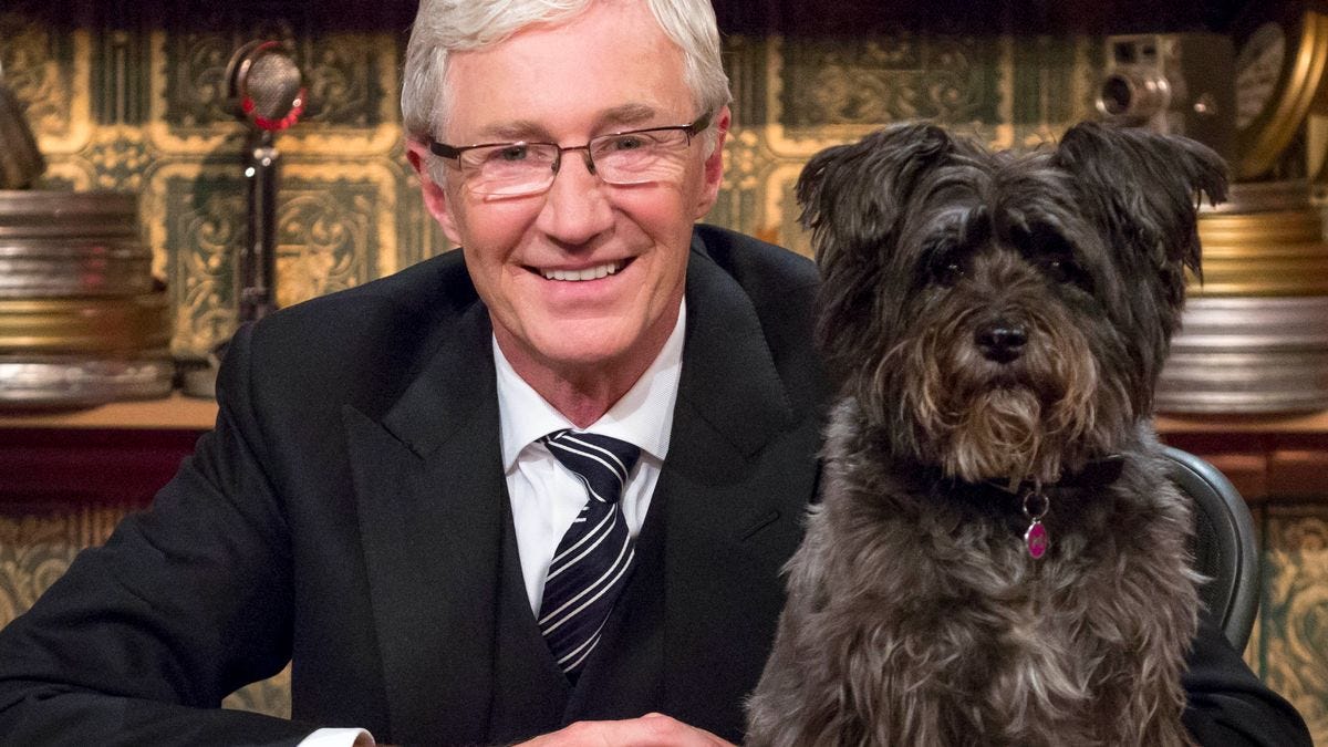 Paul O'Grady with his dog Olga