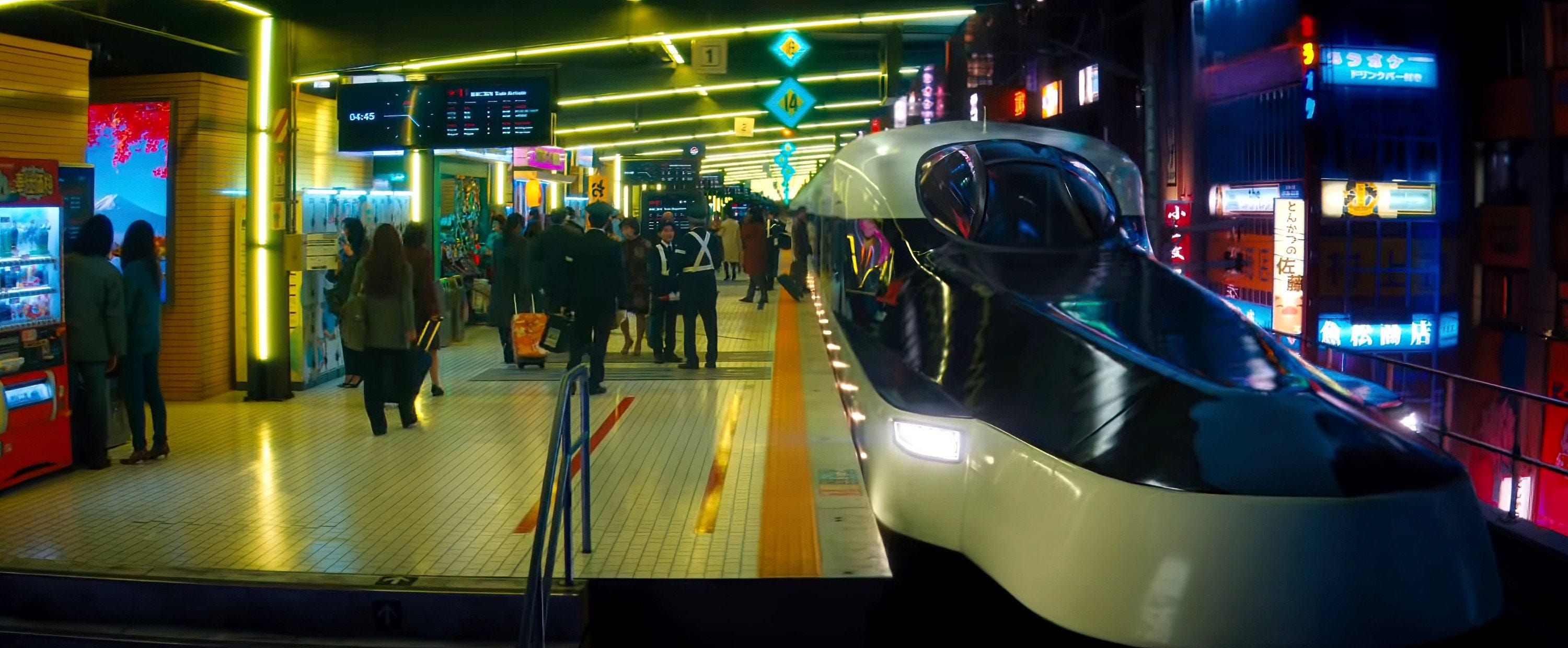 The Bullet Train in a station