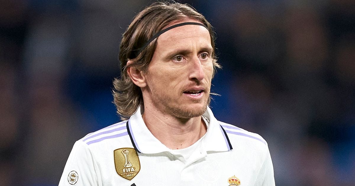 Real Madrid's Luka Modric