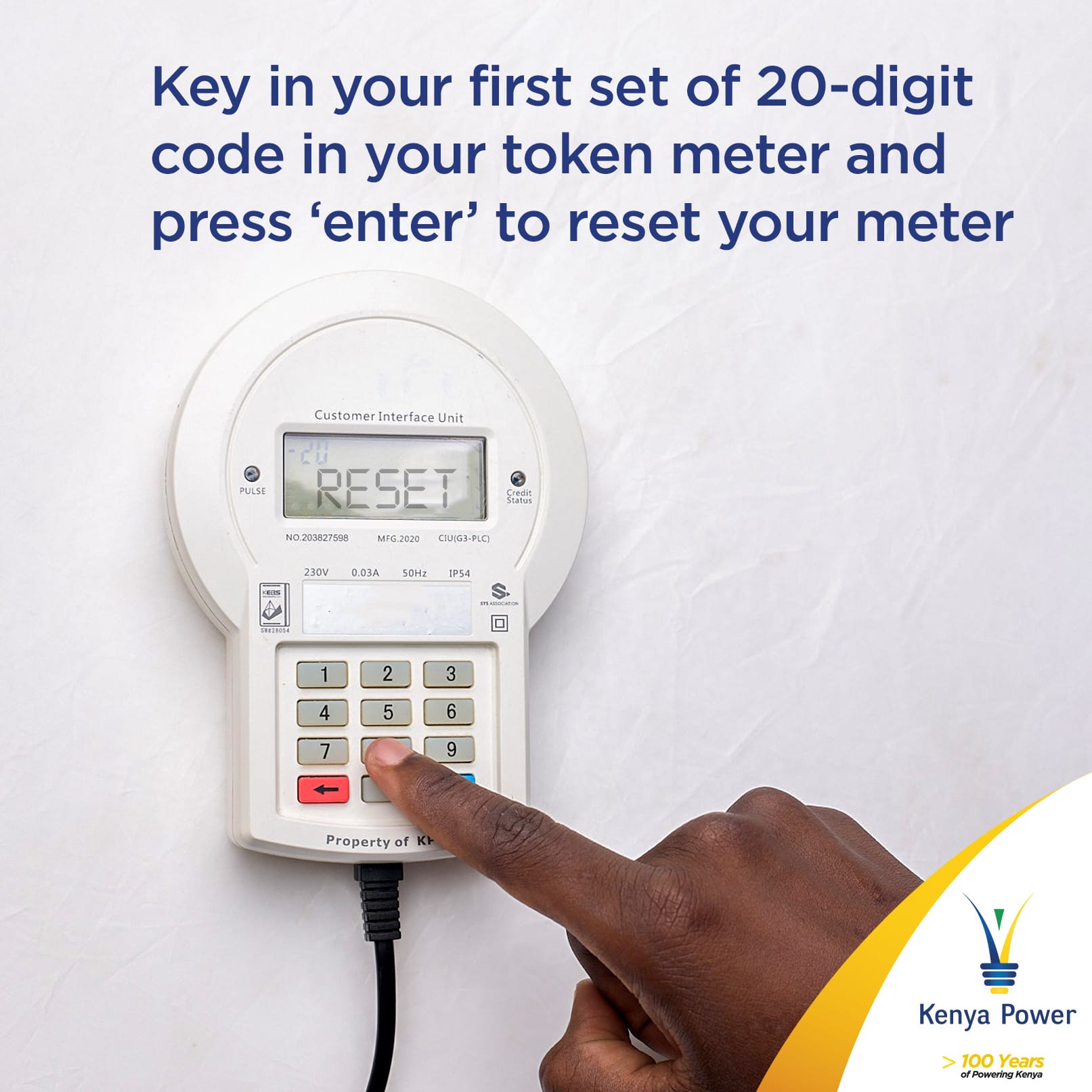 Step 3: Input the 2 Update Codes Received from KPLC | How to Enter KPLC Update Meter Yako Codes | Mania News