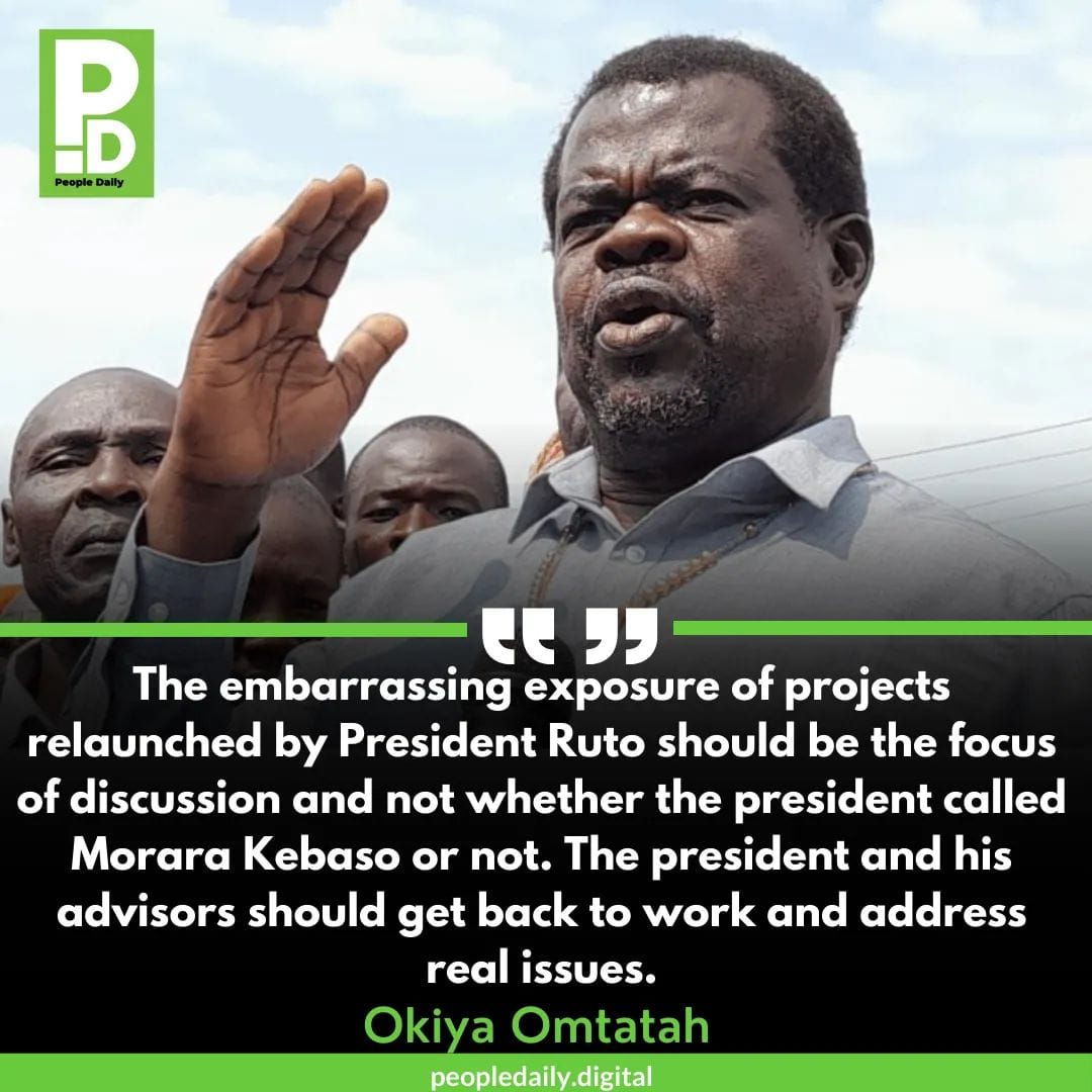 Activist Okiyah Omtata, urged the president to "address real issues" and that the "embarrassing exposure of projects relaunched by President Ruto should be the focus of discussion" | Morara Kebaso Interview on JKL Live | Mania News