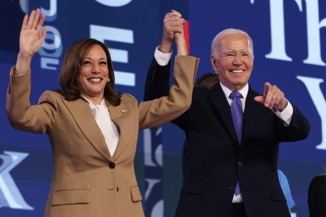 Joe Biden has formally passed the torch to Kamala Harris and endorsed her | Joe Biden Formally Endorses Kamala Harris for President and Passes Her the Baton | Mania Africa