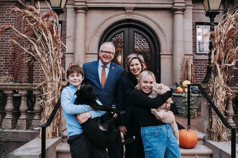 Tim Walz is a family man, married to Gwen Walz, and the father of two kids, Hope and Gus | Who is Tim Walz, Kamala Harris's Running Mate Pick | Mania Africa