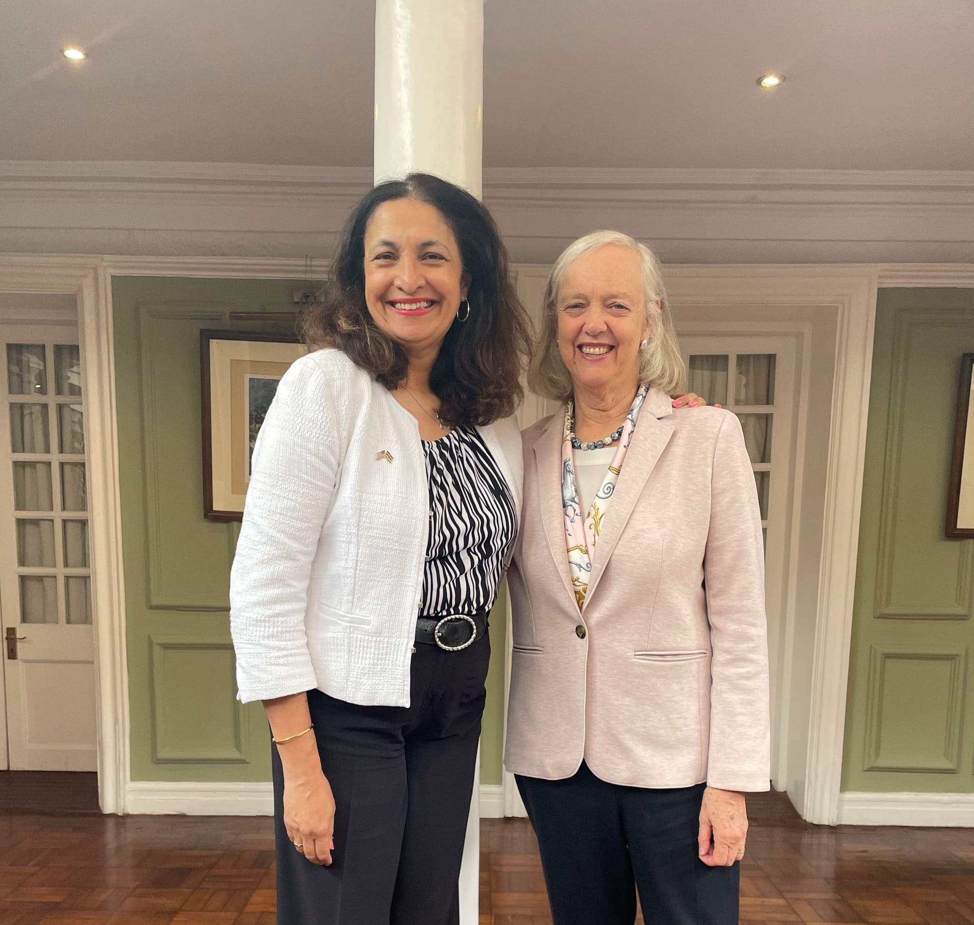 Ambassador Whitman with the US Under Secretary for Civilian Security, Democracy, and Human Rights, Uzra Zeya | Mania News