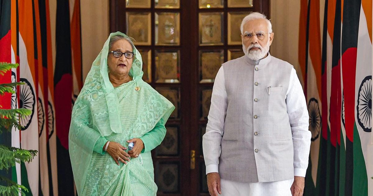 Narendra Modi with Sheikh Hasina | The International Response to The Political Earthquake from PM Hasina's Resignation and Exile | Mania Africa