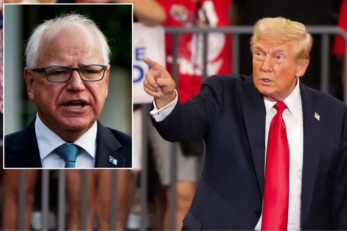 In response to the news that Tim Walz will be Kamala Harris's running mate, Trump called him a "liberal extremist" | Harris Picks Tim Walz as VP: The Potential Fallout for Trump | Mania News