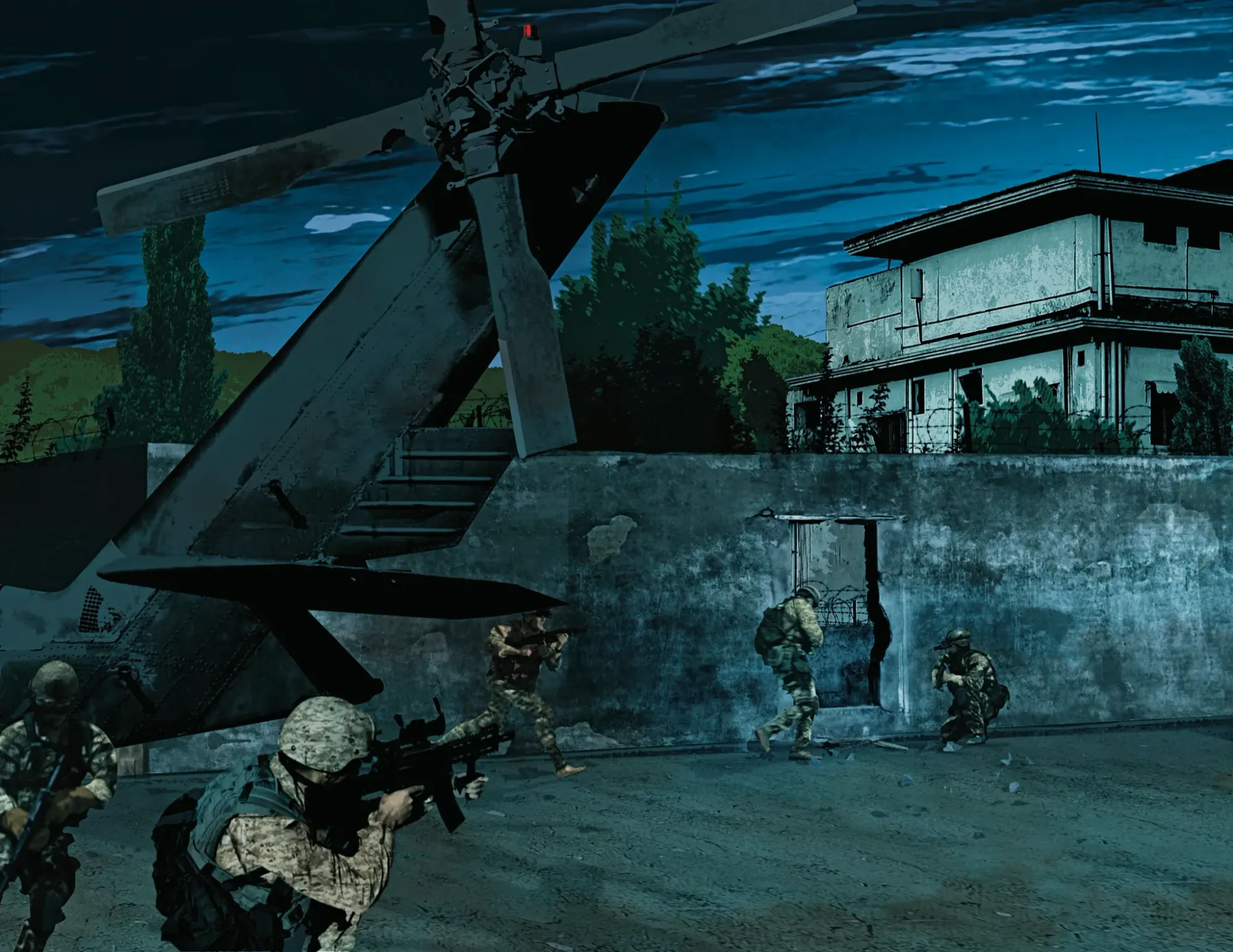 An illustration of Seal Team Six's raid on Osama Bin Laden's hideout | The Inside Story of SEAL Team Six's Raid on Osama Bin Laden | Mania News