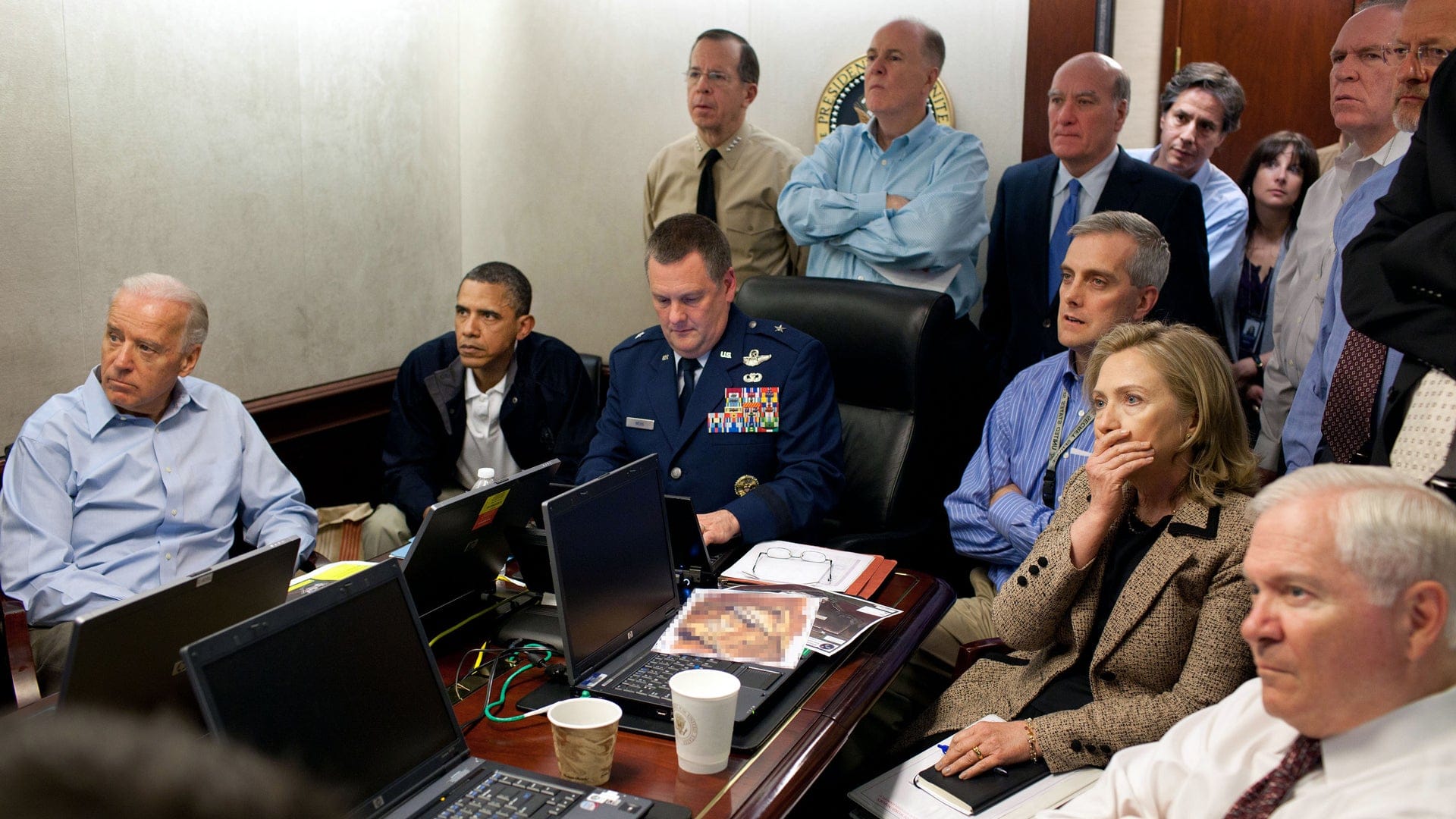 Eagerly watching things unfold in the situation room, President Obama, VP Joe Biden, and Sec. of State Hilary Clinton finally got the call that Osama Bin Laden had been killed | Killing Osama Bin Laden | Mania News