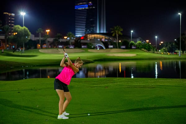 Playing at the Dubai Moonlight Classic