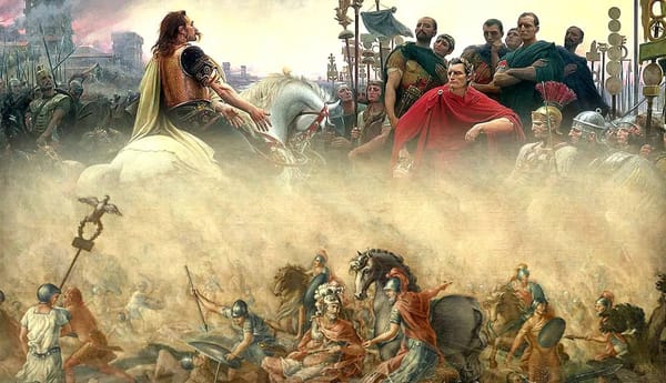 A depiction of the Roman conquest of Gaul