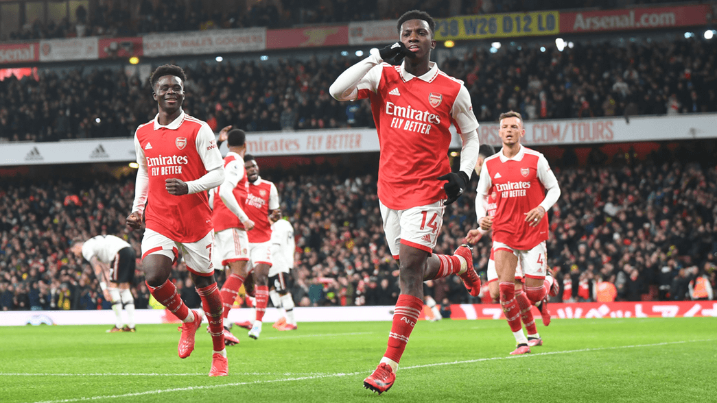 Arsenal celebrating