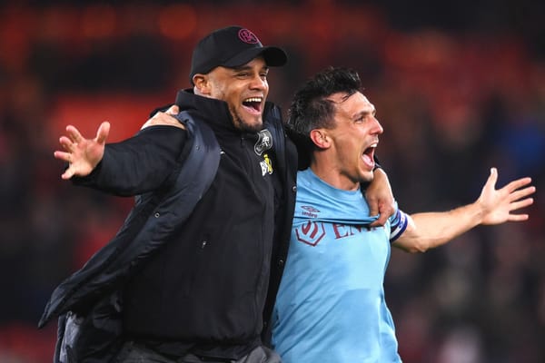 Kompany and his players celebrate