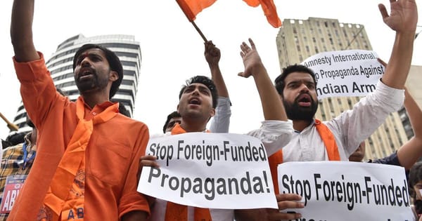 Indian NGOs protest