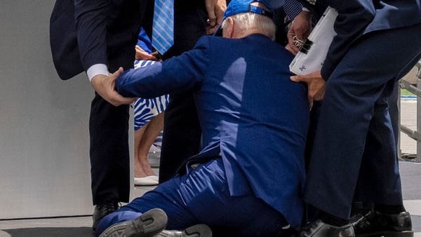 President Joe Biden after he fell at the Air Force graduation