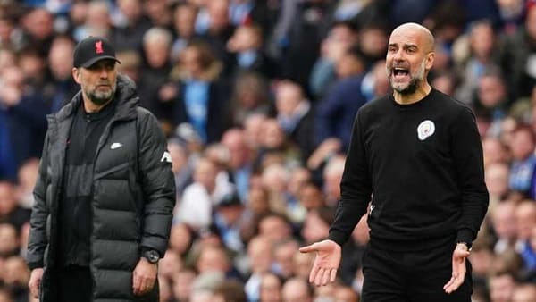 Klopp alongside Guardiola