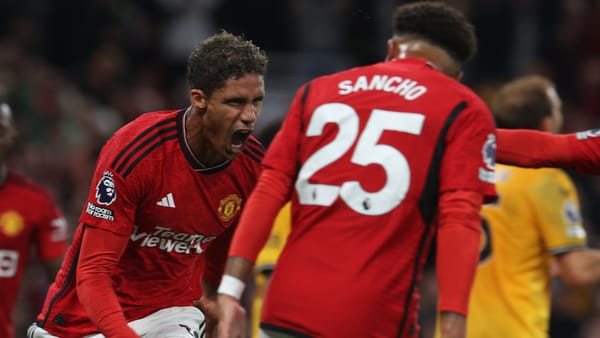 Raphael Varane celebrating a goal