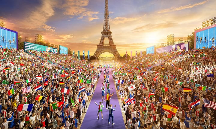 The opening ceremony for the 2024 Paris Olympics is expected to to be breathtaking. Source: Paris 2024.