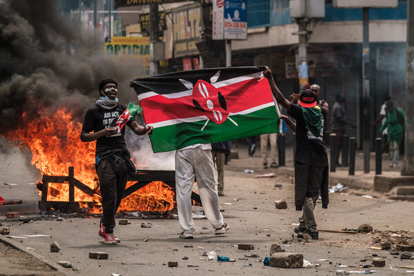 Unmasking the Killers: BBC Africa Eye’s ‘Blood Parliament’ Exposes Fatal Shootings During Kenya Finance Bill Protests 9 | Mania Africa | maniainc.com Kenyan Gen-Z protestors during the June 2024 protests - Kenyan Government Accused of Abductions, Torture, and Extrajudicial Killings of Political Dissidents